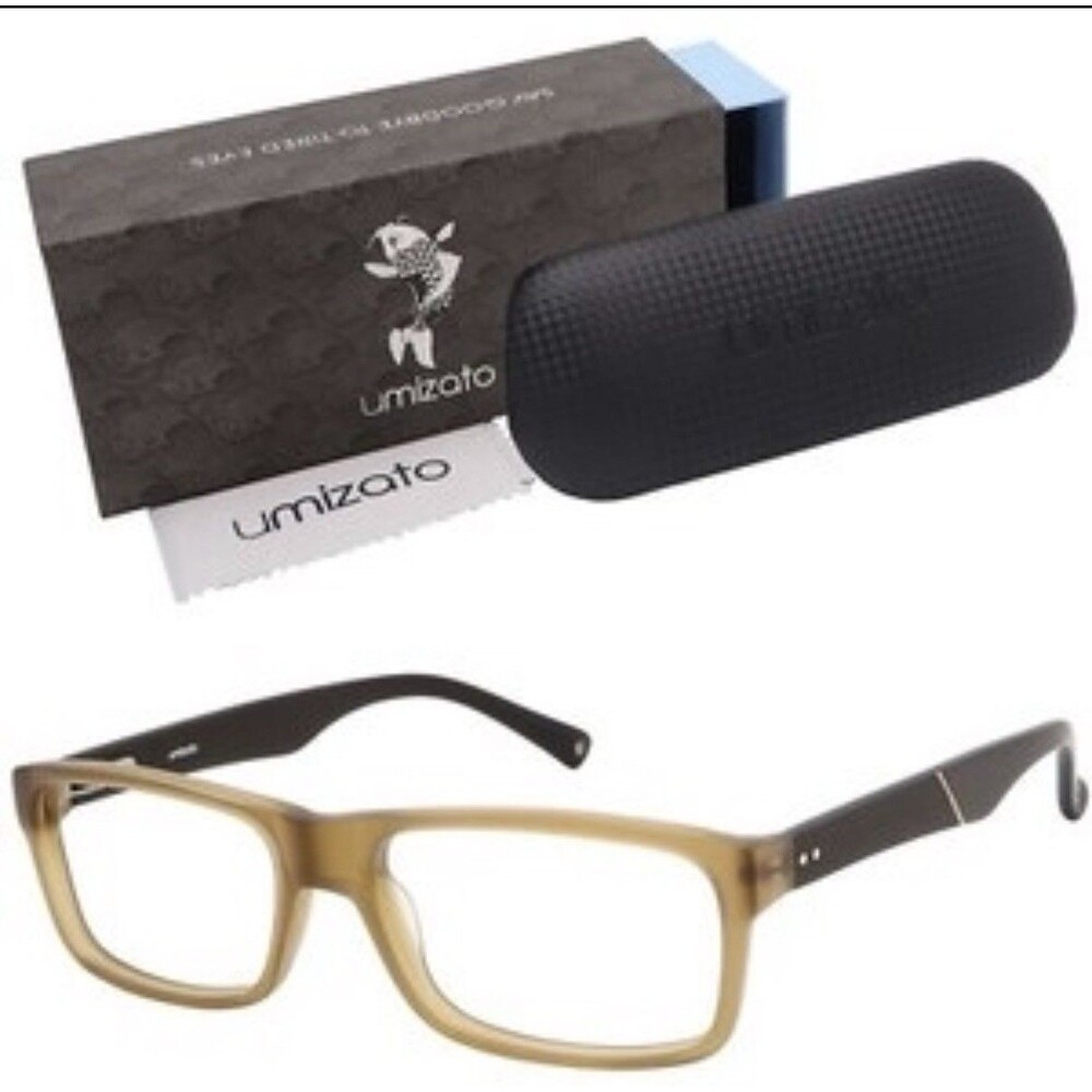 Umizato Blue Light Computer Glasses Unisex Volos Acetate Java 55-17-140 NIB